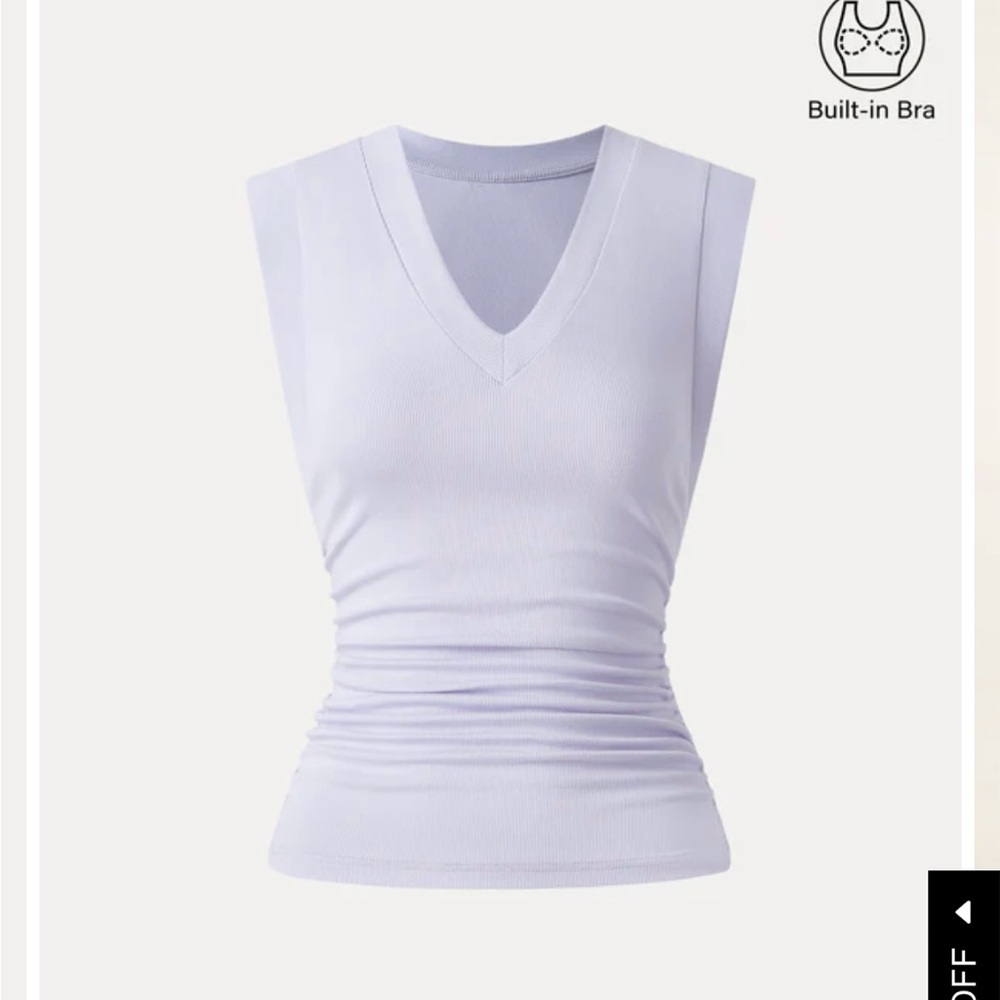 OGL Lilac V-Neck Sleeveless Tee - worn once !
